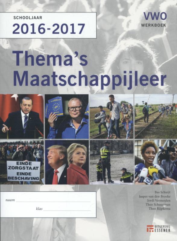 Thema's maatschappijleer VWO 2016-2017 werkboek