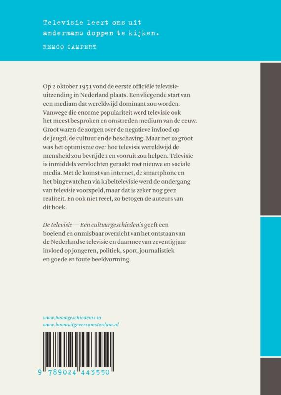 De televisie achterkant