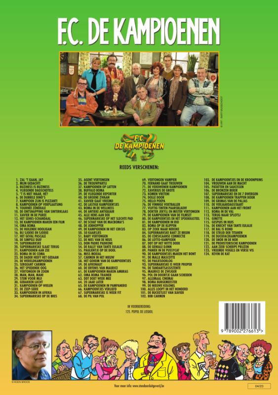 Kevin de Kat / F.C. De Kampioenen / 124 achterkant