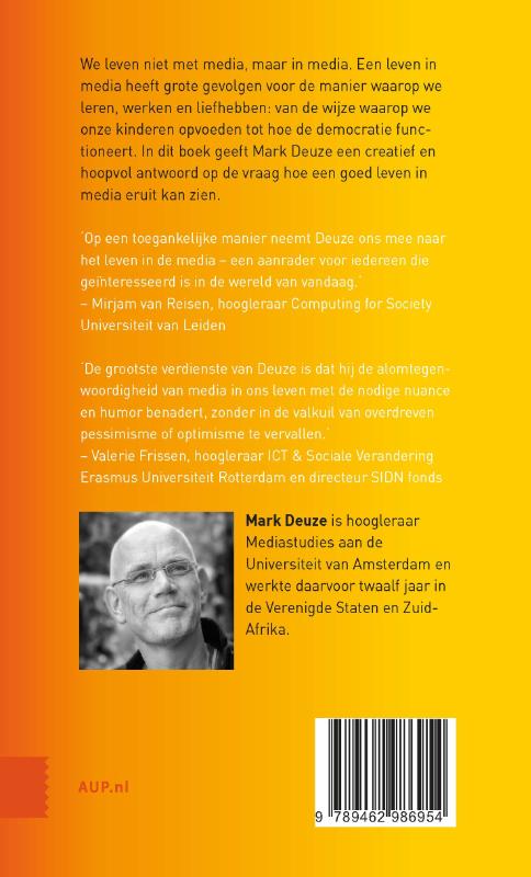 Leven in media achterkant