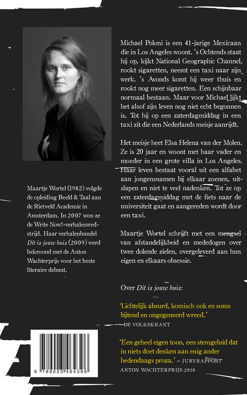 Half mens achterkant