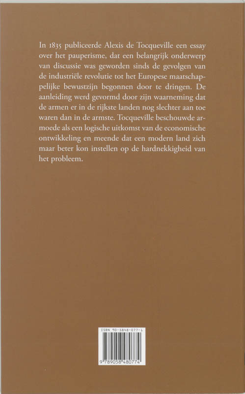 Over Het Pauperisme achterkant