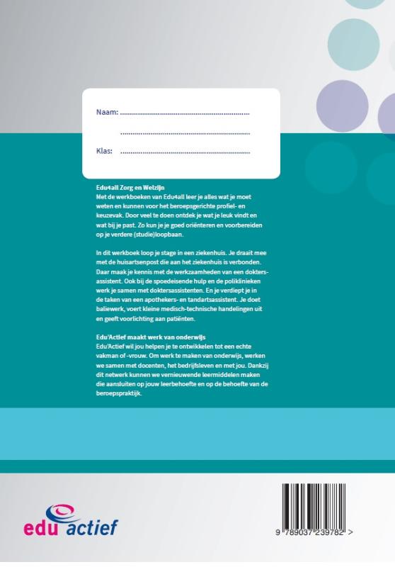 Werken in een ziekenhuis / Edu4all ZW achterkant