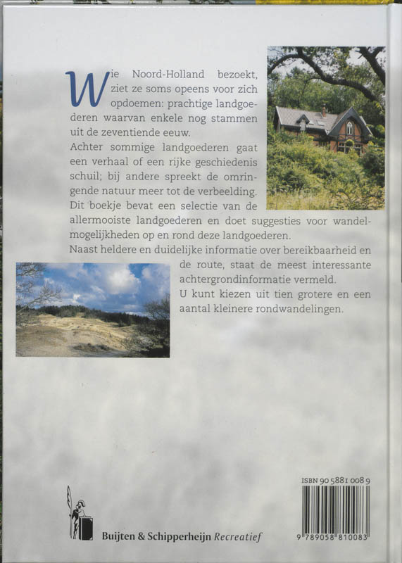 Wandelen in Noord-Hollandse landgoederen achterkant