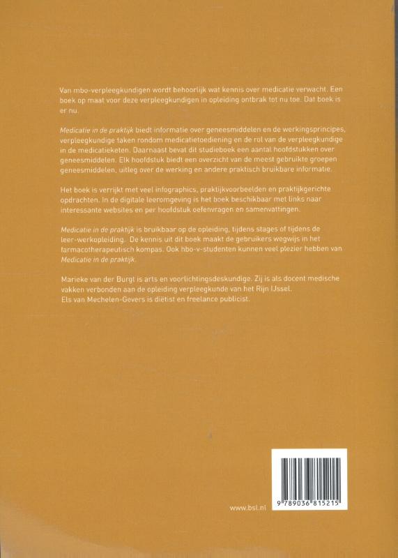 Medicatie in de praktijk achterkant