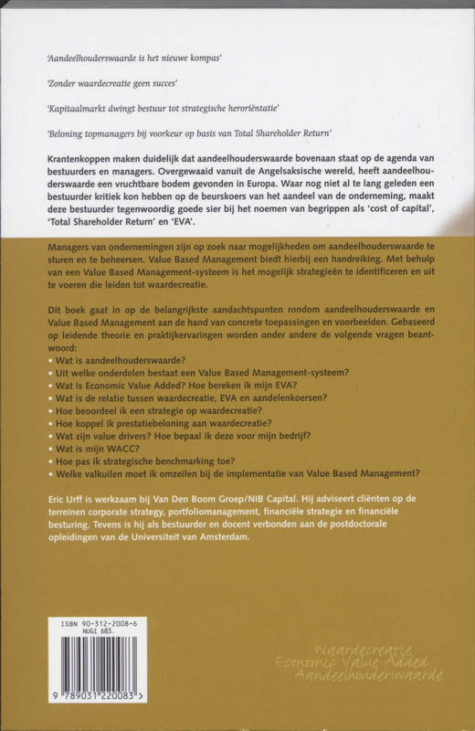 Value based management achterkant