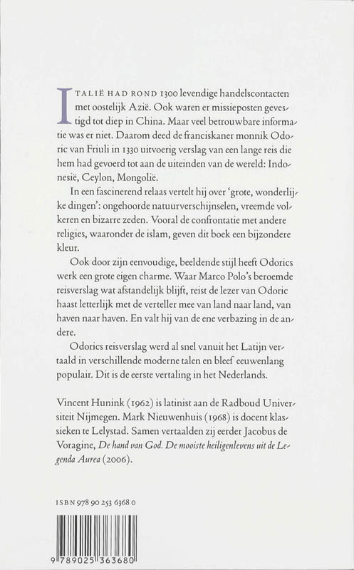 Mijn  Reis Naar Het Verre Oosten achterkant