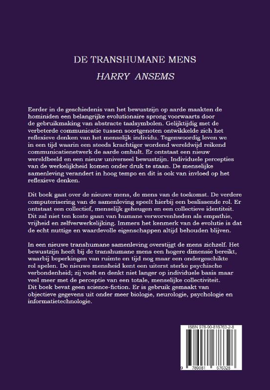 De Transhumane Mens achterkant