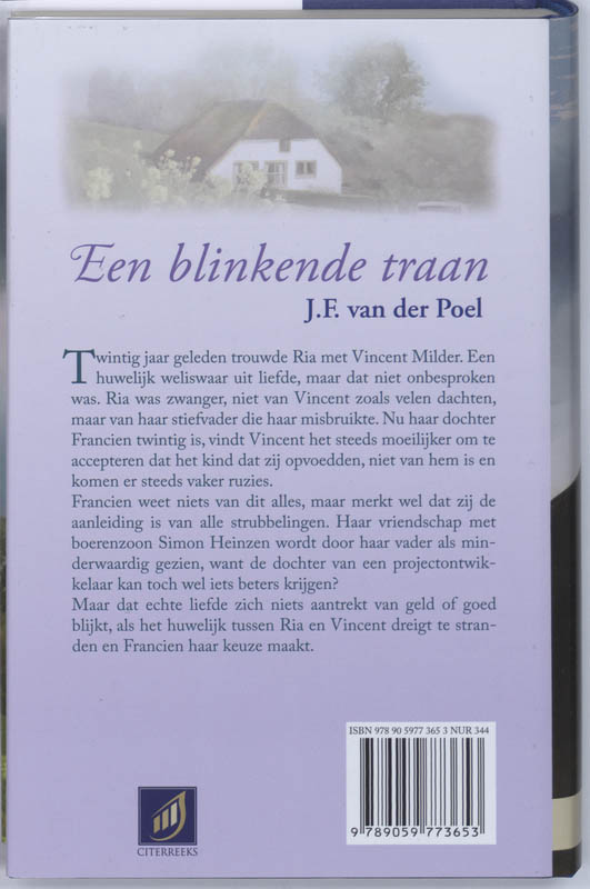 Een Blinkende Traan achterkant