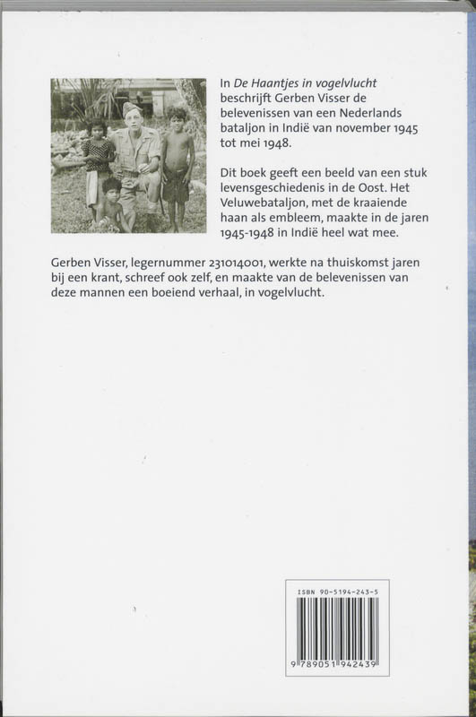 De haantjes in vogelvlucht achterkant