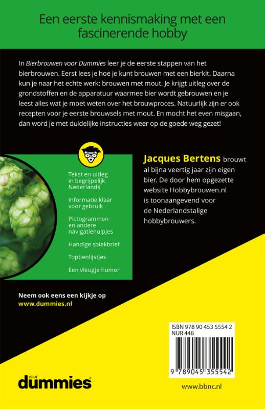 Voor Dummies  -   Bierbrouwen voor Dummies achterkant