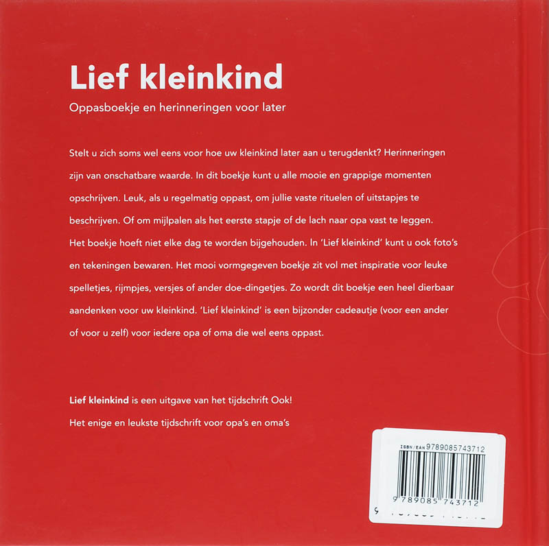 Lief Kleinkind achterkant