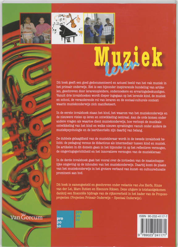 Muziek leren achterkant