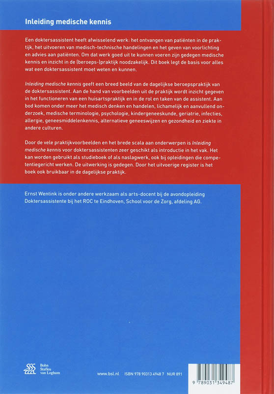 Inleiding medische kennis / Basiswerk AG achterkant