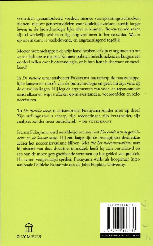 De nieuwe mens achterkant