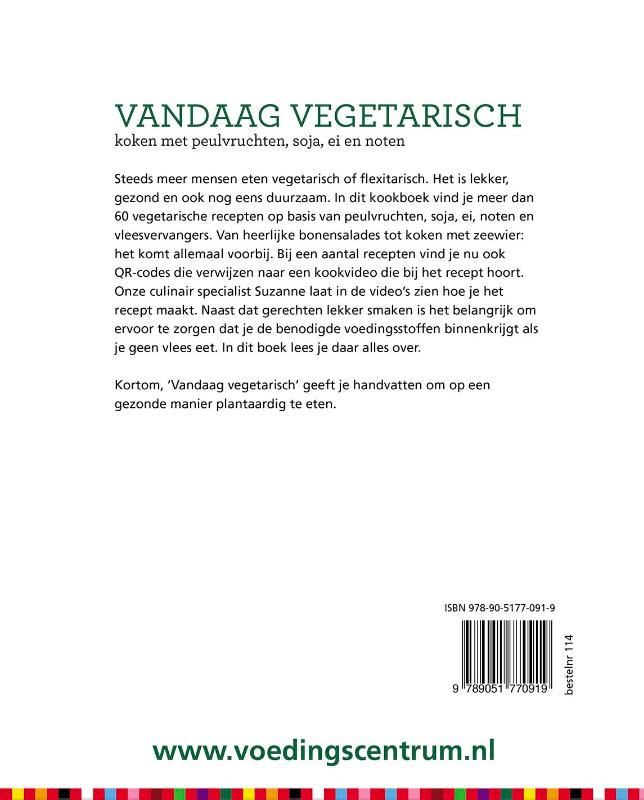Vandaag vegetarisch achterkant