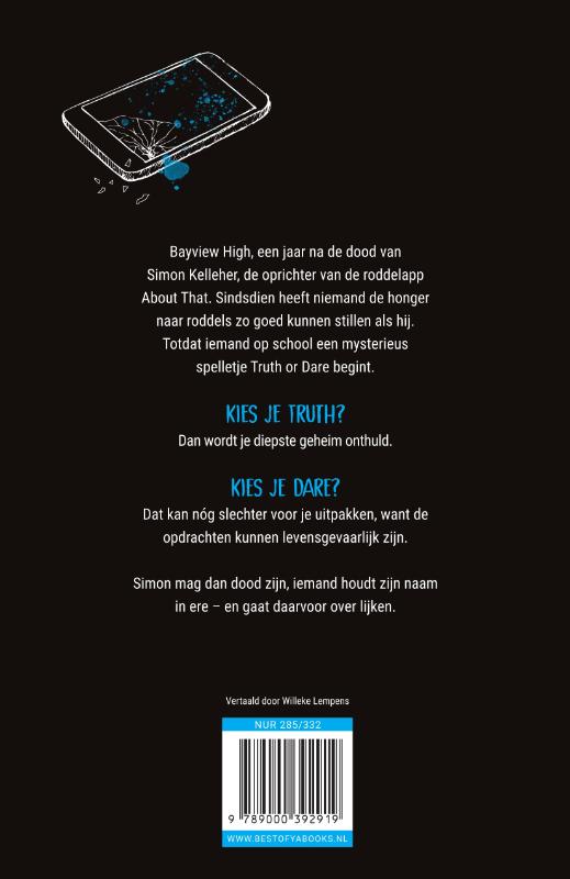 One of Us is Next / One Of Us Is Lying / 2 achterkant