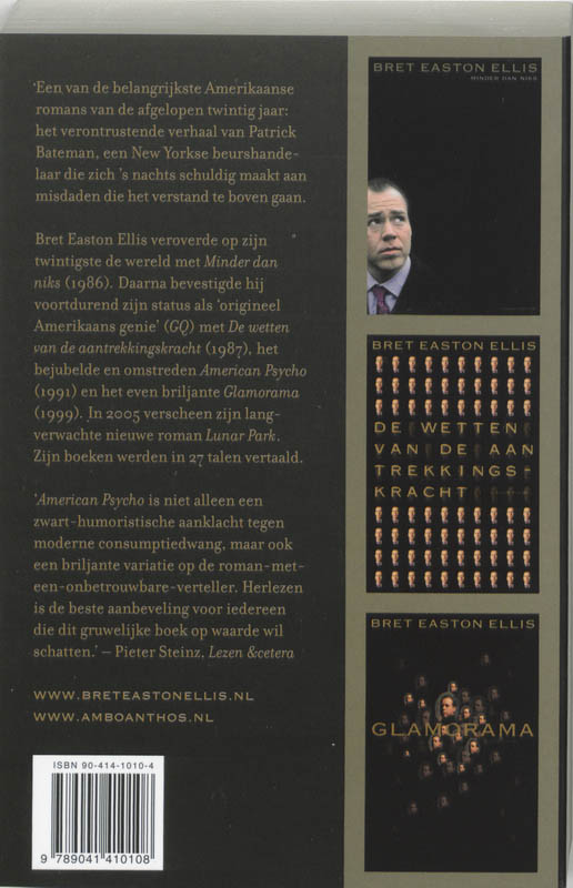 American Psycho achterkant