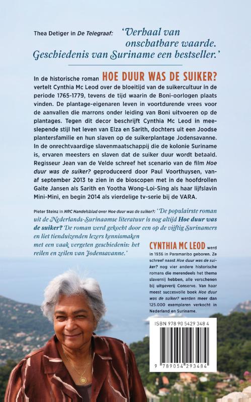 Hoe duur was de suiker? achterkant