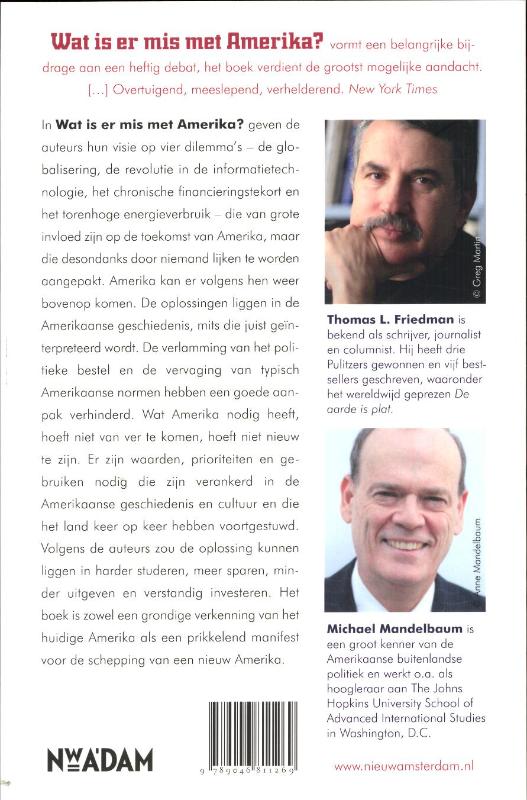 Wat is er mis met Amerika? achterkant