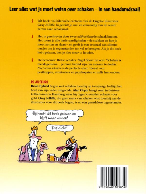 Snel leren schaken achterkant