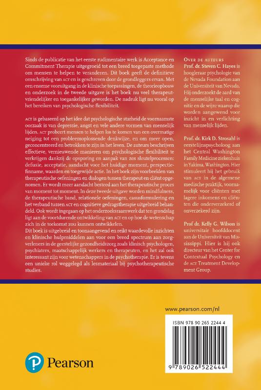 Acceptance en commitment therapie achterkant