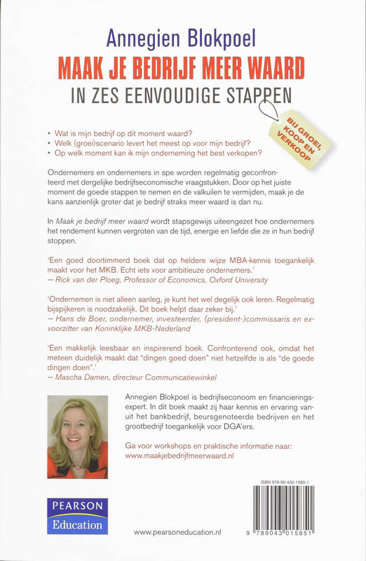 Maak Je Bedrijf Meer Waard achterkant