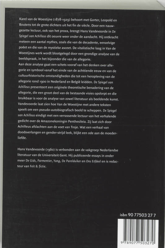 De Spiegel Van Achilleus achterkant