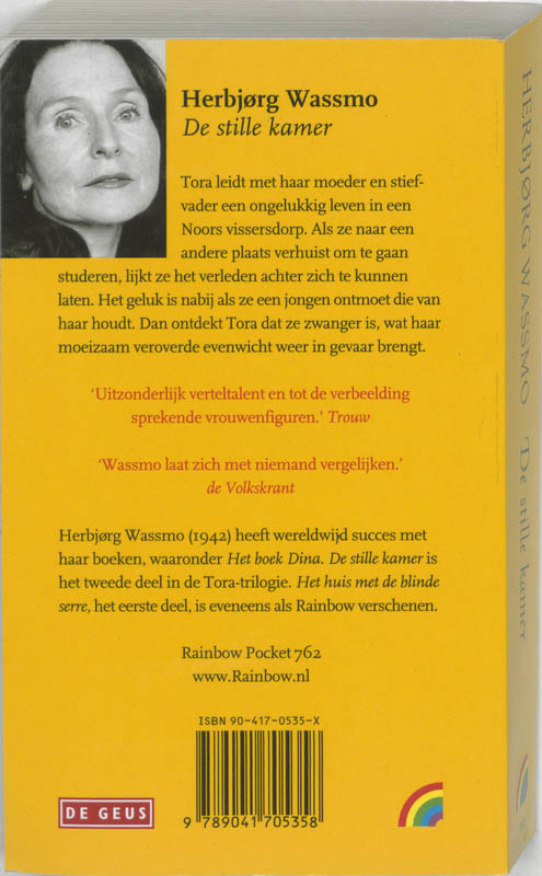De stille kamer / Rainbow pocketboeken / 762 achterkant