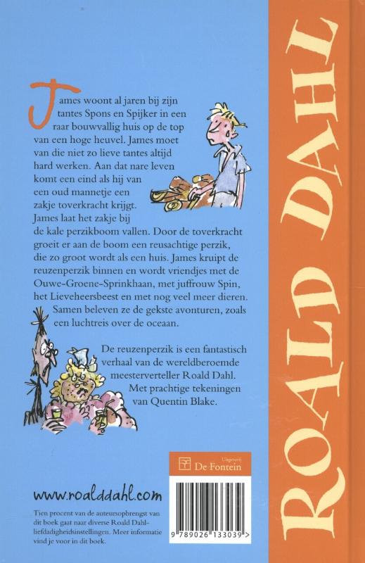 De reuzenperzik achterkant