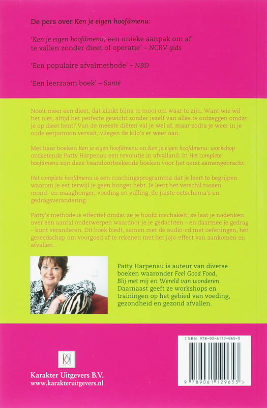 Het Complete Hoofdmenu + Cd achterkant