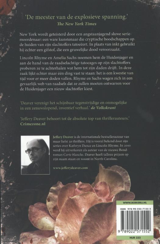 Met huid en haar / Lincoln Rhyme achterkant