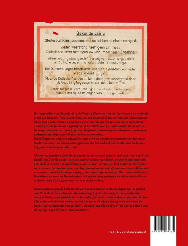 Oorlog en bezetting achterkant