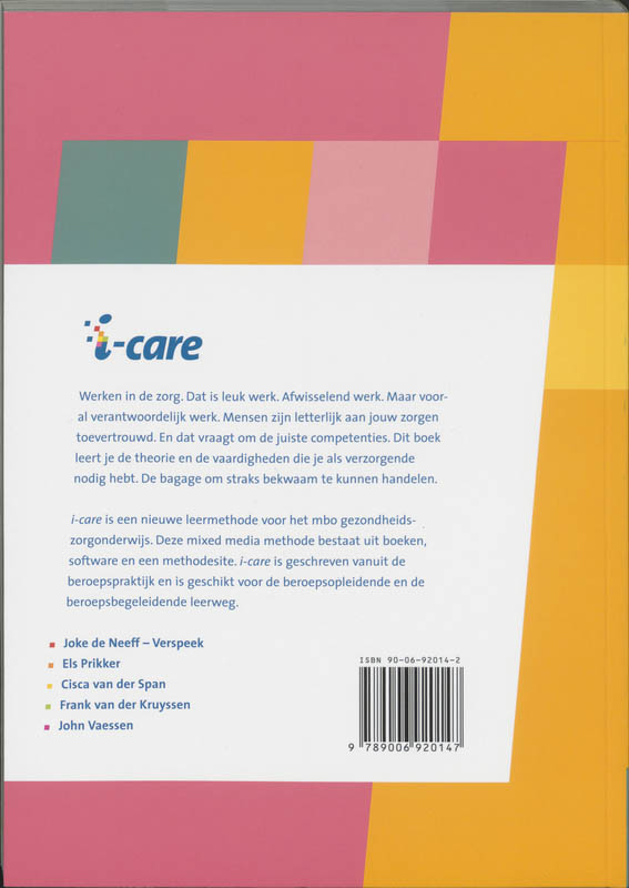 I-Care / 302 Basiszorg 1 achterkant
