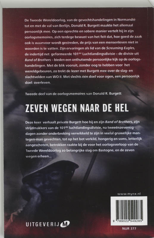 Zeven Wegen Naar De Hel / Druk Heruitgave achterkant