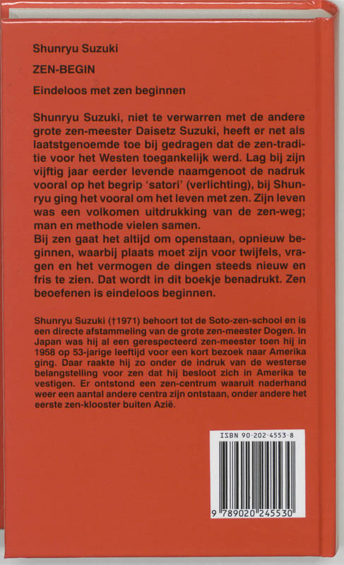 Zen-begin / New age achterkant