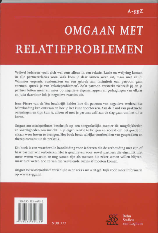 Van A tot ggZ  -   Omgaan met relatieproblemen achterkant