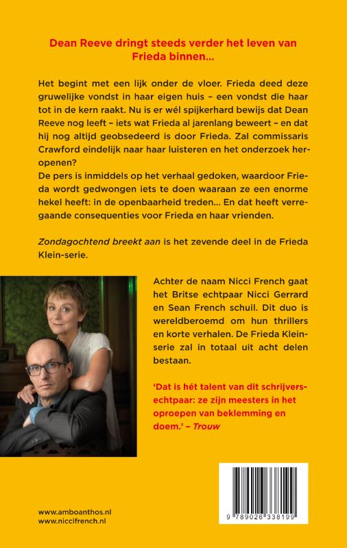 Zondagochtend breekt aan / Frieda Klein / 7 achterkant