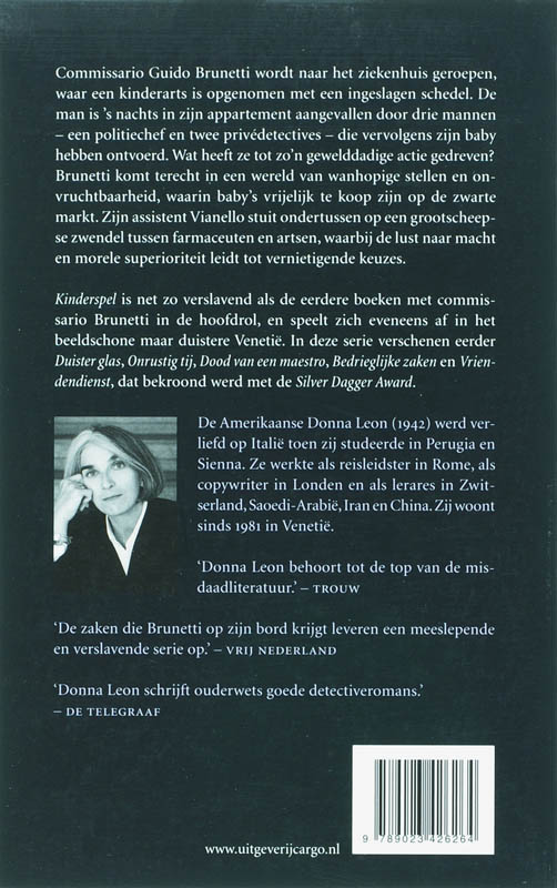 Kinderspel / Guido Brunetti / 16 achterkant