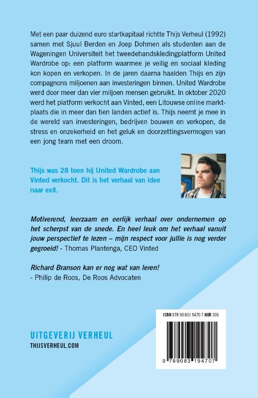 Voor hoeveel heb je het verkocht? achterkant