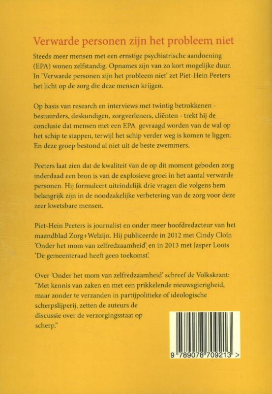 Verwarde personen zijn het probleem niet achterkant