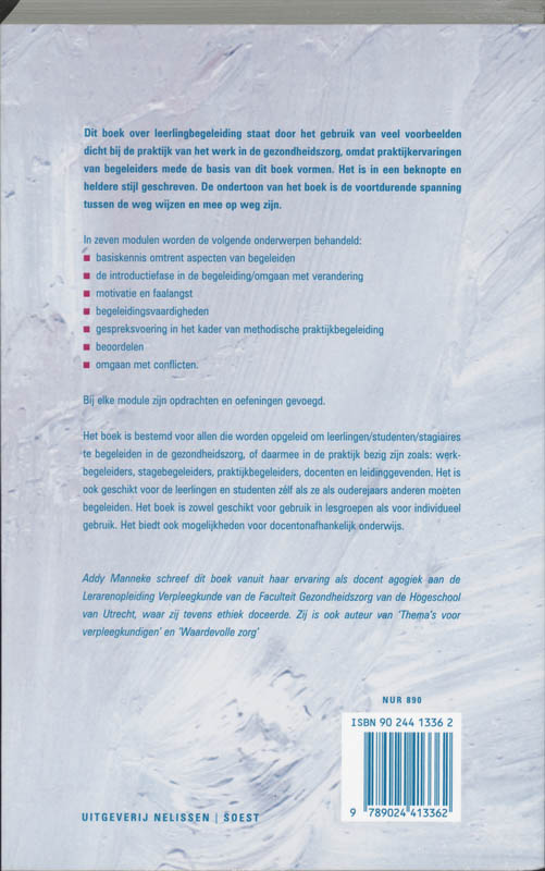 Leerlingbegeleiding in de gezondheidszorg / PM-reeks achterkant