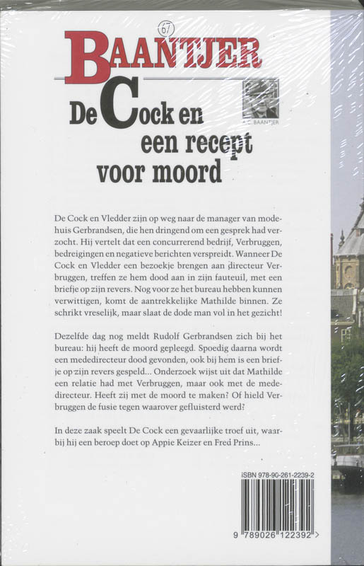 De Cock en een recept voor moord / Baantjer / 67 achterkant