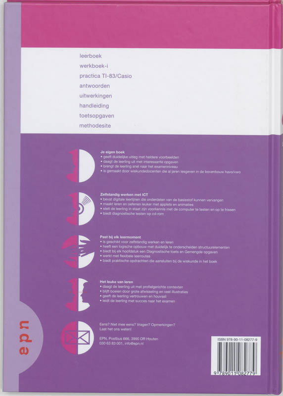 Getal en ruimte / Vwo A1,2 4 / deel Leerboek achterkant