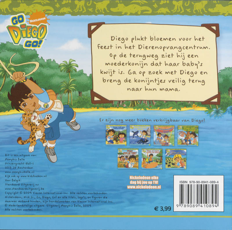Diego redt de konijntjes / Diego achterkant