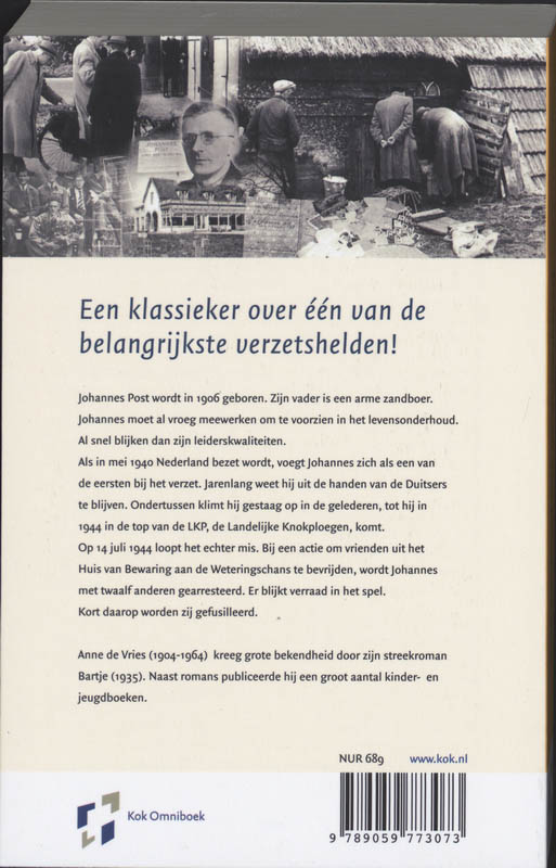 De levensroman van Johannes Post achterkant