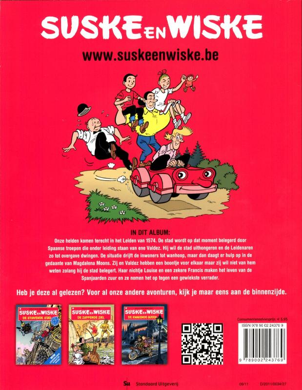 Het lijdende Leiden / Suske en Wiske / 314 achterkant