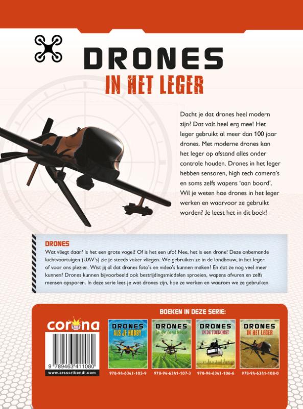 Drones in het leger / Drones achterkant