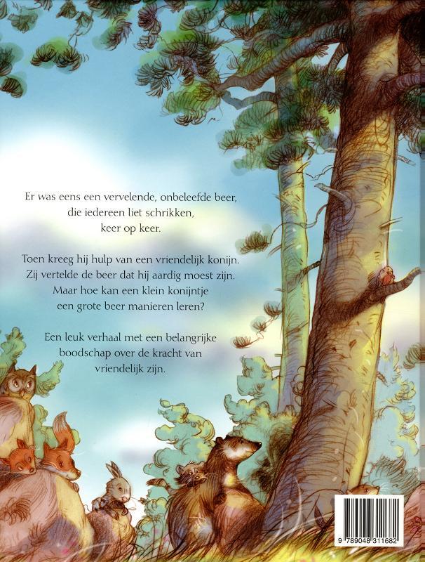 De kiekeboe beer achterkant