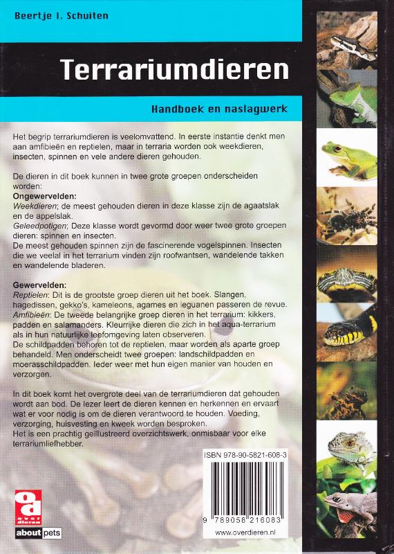 Terrariumdieren / Over Dieren achterkant